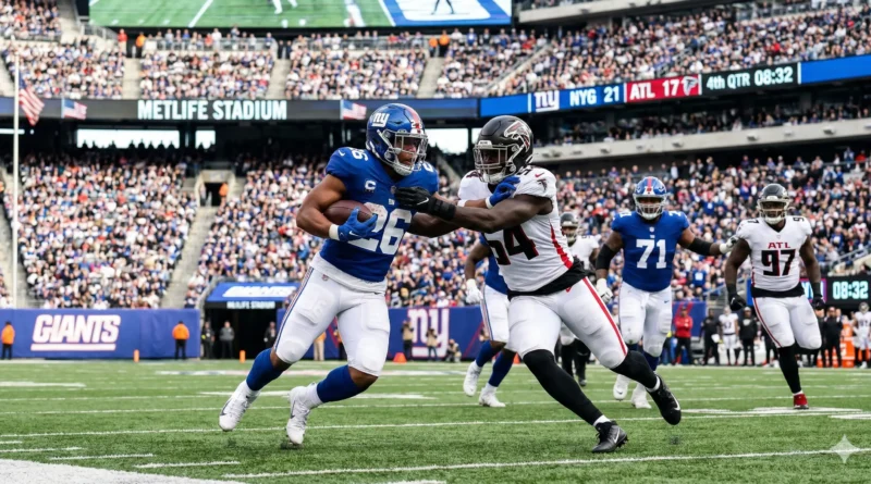 new york giants vs atlanta falcons match player stats