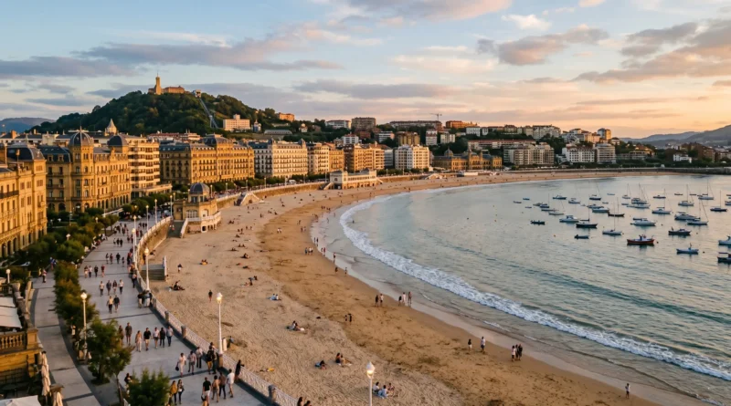 La Concha Bay in San Sebastián