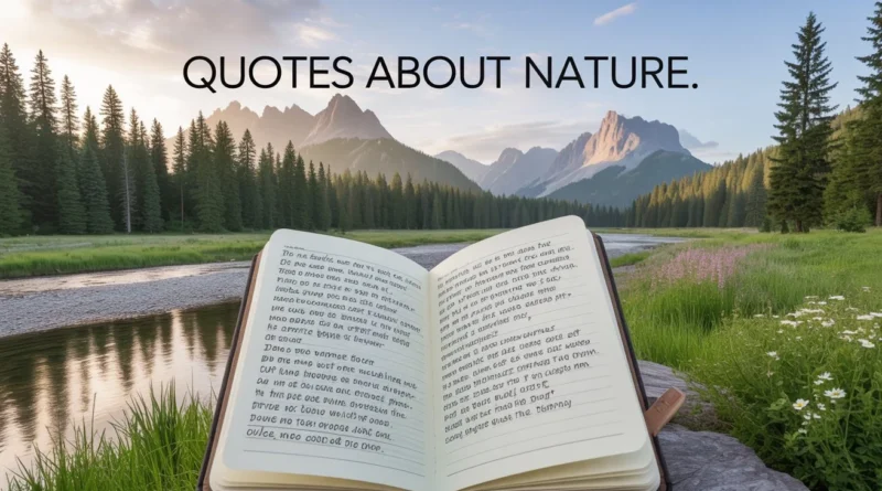 quotes about nature