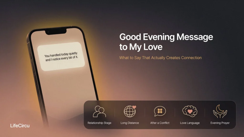 Good Evening Message to My Love That Creates Real Connection