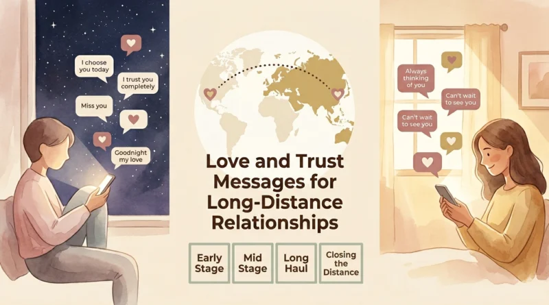 Love and Trust Messages for Long-Distance Relationship