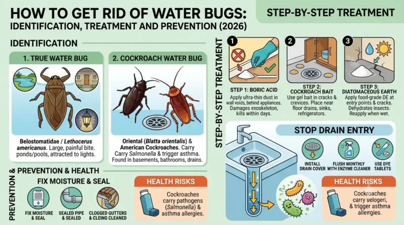 how to get rid of water bugs