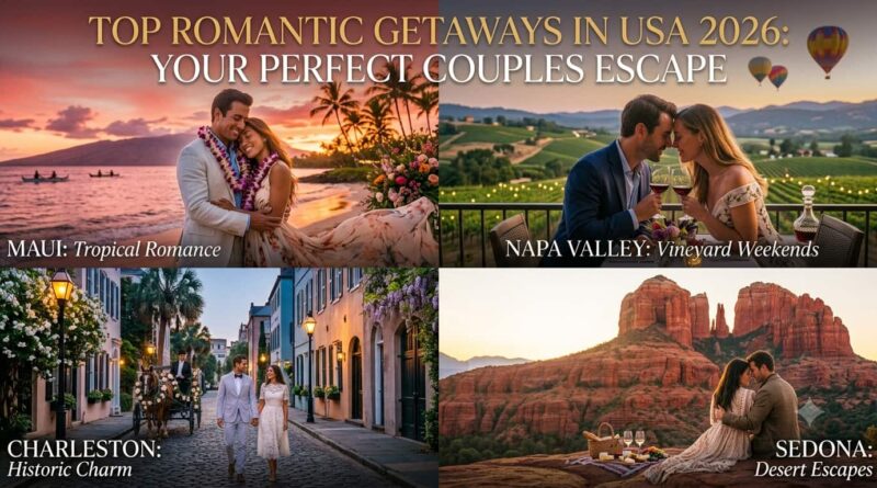top romantic getaways in usa