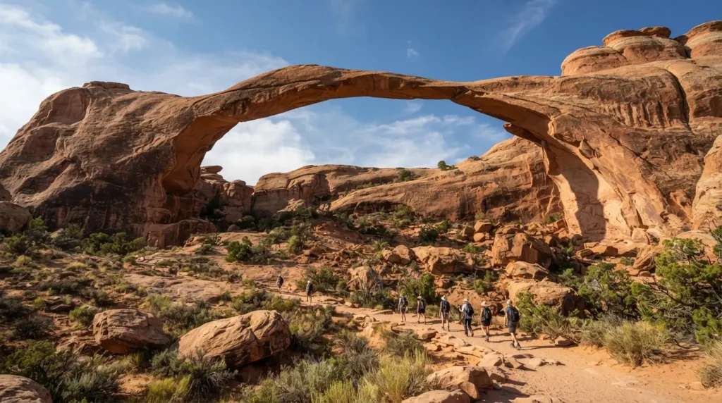 Delicate Arch vs Landscape Arch and Double O Arch