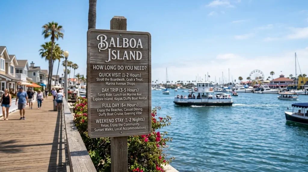 How Long Do You Need on Balboa Island