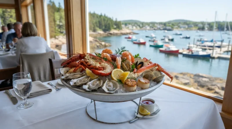 Best restaurants in Bar Harbor Maine lobster roll and downtown dining