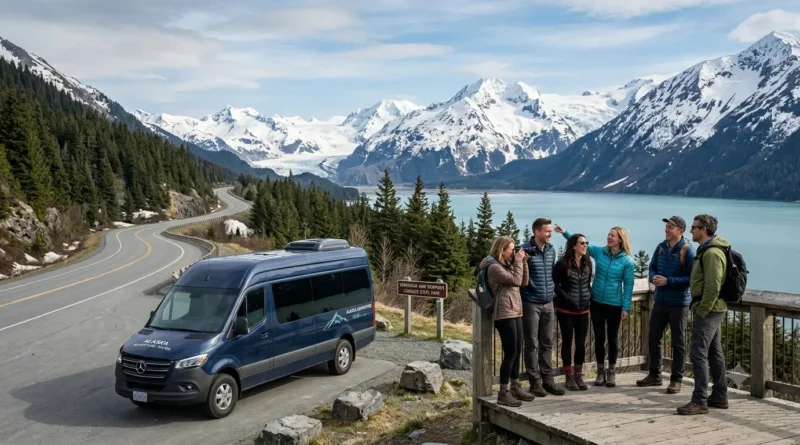 Matanuska Glacier guided hiking tour, one of the best day trips from Anchorage Alaska