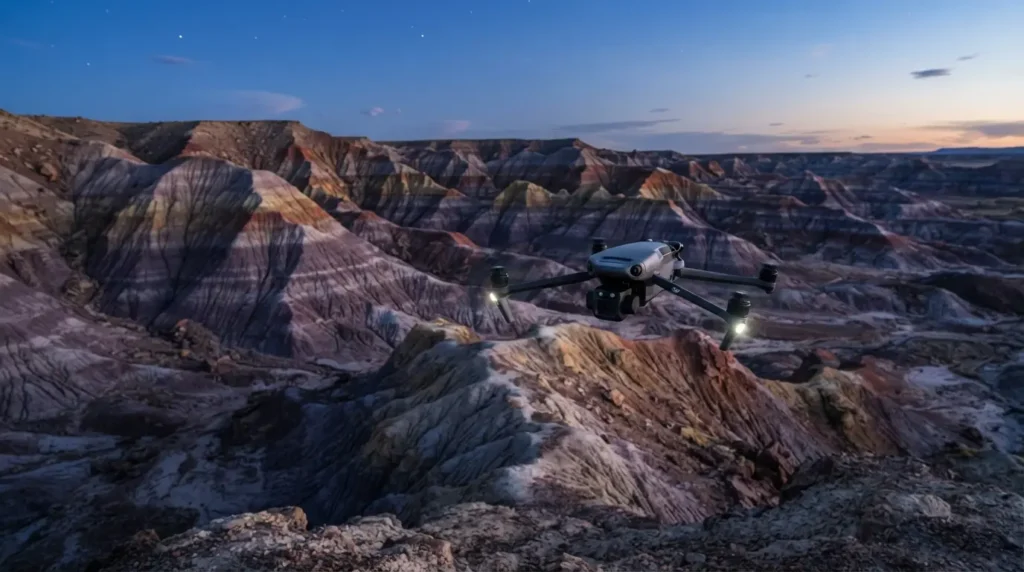 drones are in the Bentonite Hills