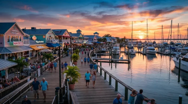 Sunset view over Charlotte Harbor showing things to do near Punta Gorda Florida