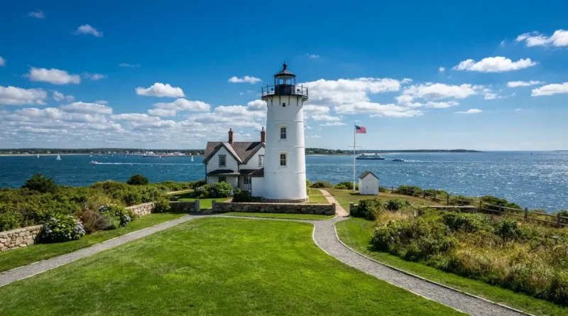 Things to do in Vineyard Haven, Martha's Vineyard harbor and downtown Main Street view