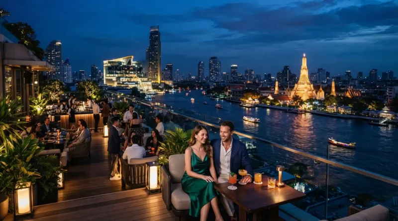 Bangkok must do sunset cruise on Chao Phraya River and Chinatown street