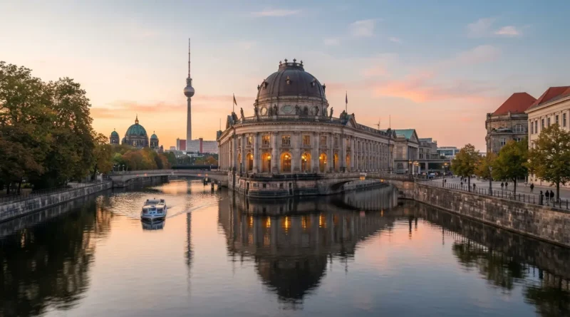 Reichstag Building glass dome at sunset, a Berlin must do landmark