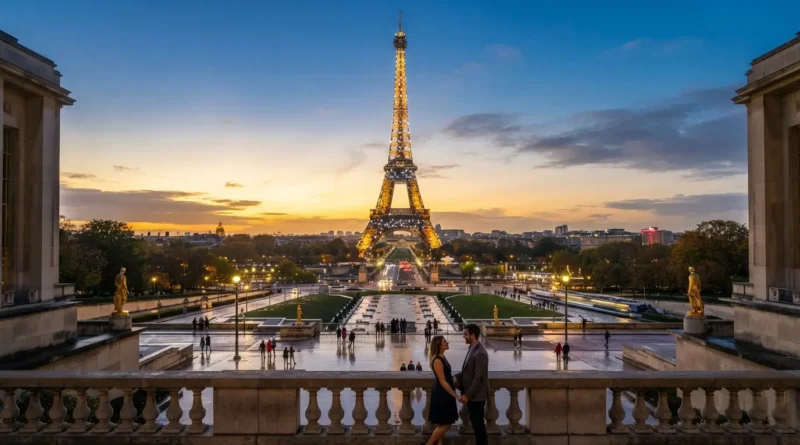 Must do Paris Eiffel Tower and Seine River view at sunset