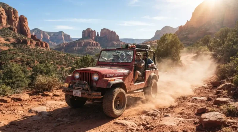 Must do Sedona Cathedral Rock sunrise hike and red rock landscape view