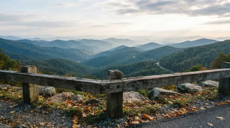 Must do Asheville NC Blue Ridge Parkway mountain view and Biltmore Estate