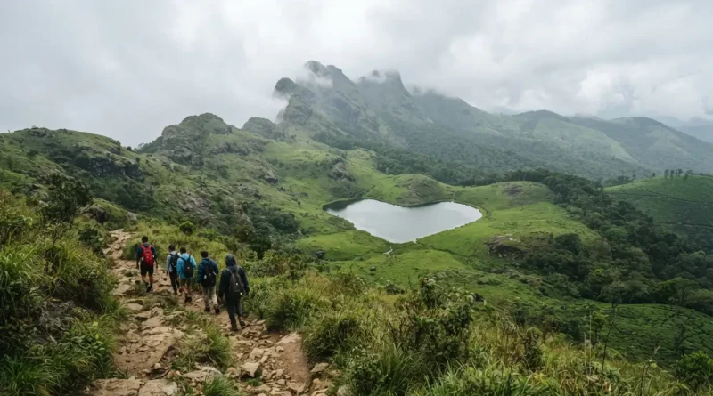 Things to do in Wayanad Chembra Peak heart shaped lake hiking trail