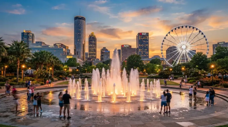 Things to do in Atlanta Beltline mural and Stone Mountain skyline view