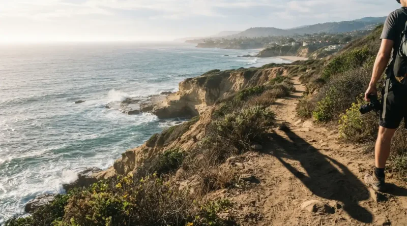 Laguna Beach to do Heisler Park coastal view with hidden Pirate Tower