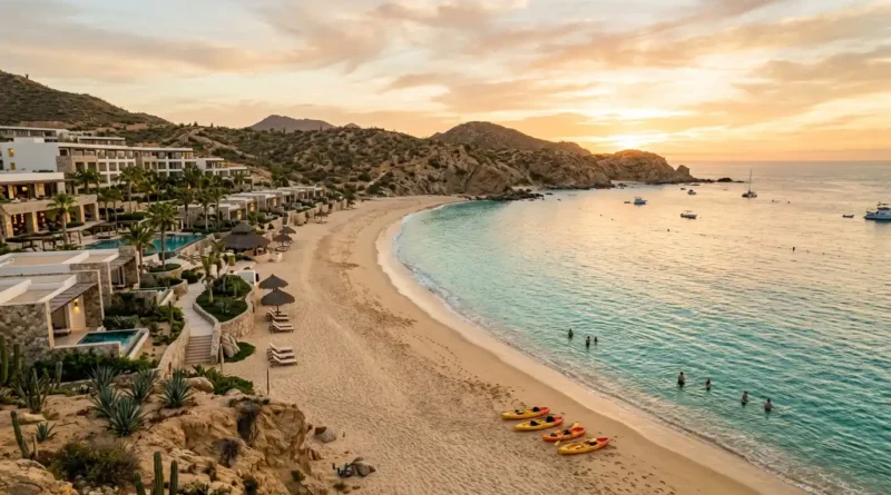Infinity pool and cliffside ocean view at a best resort Cabo luxury stay on the Tourist Corridor in Los Cabos