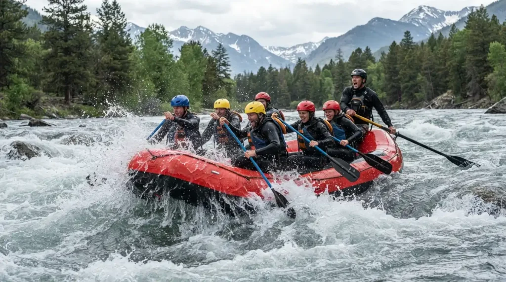 Glacier National Park in June whitewater rafting Middle Fork Flathead River