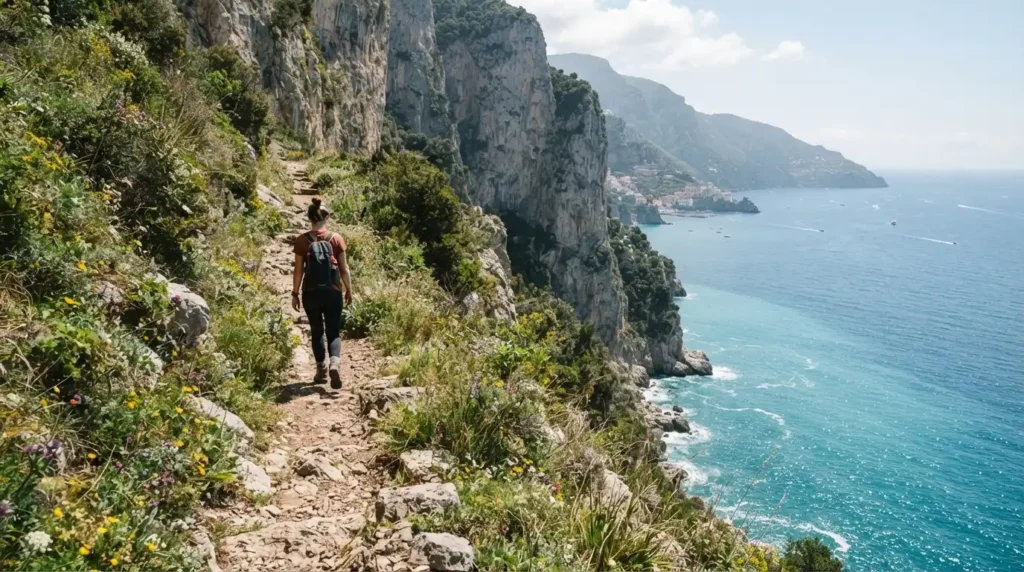 Trip to Amalfi Coast Path of the Gods hiking trail views
