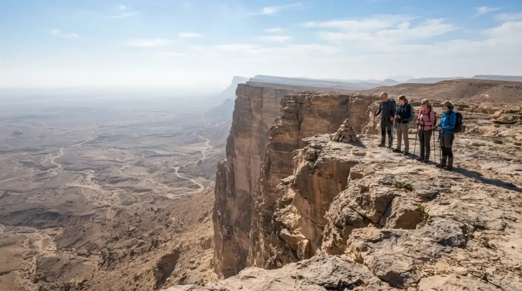Places to visit near Riyadh: dramatic cliff drop at Edge of the World