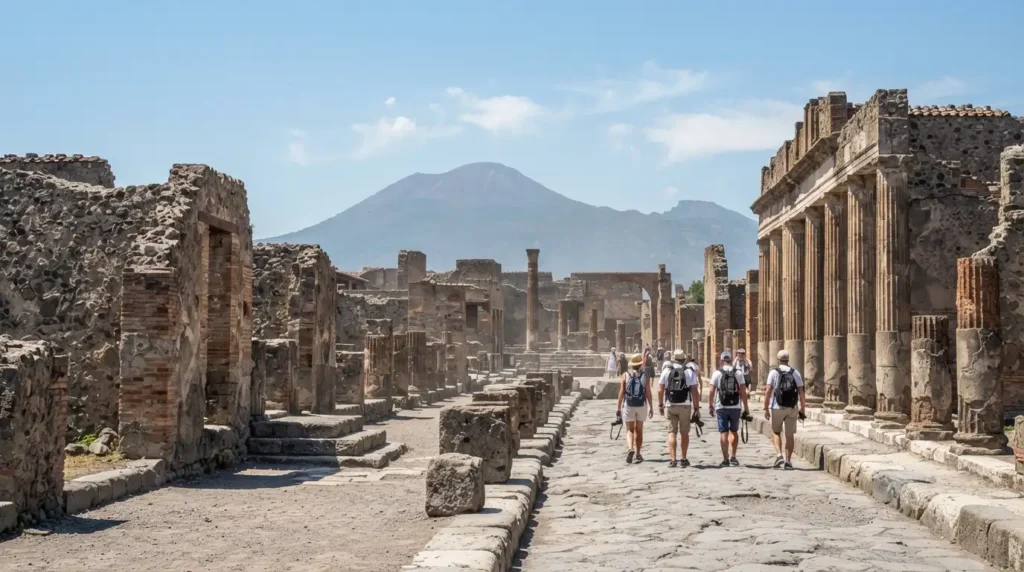 Trip to Amalfi Coast Pompeii ancient ruins Mount Vesuvius