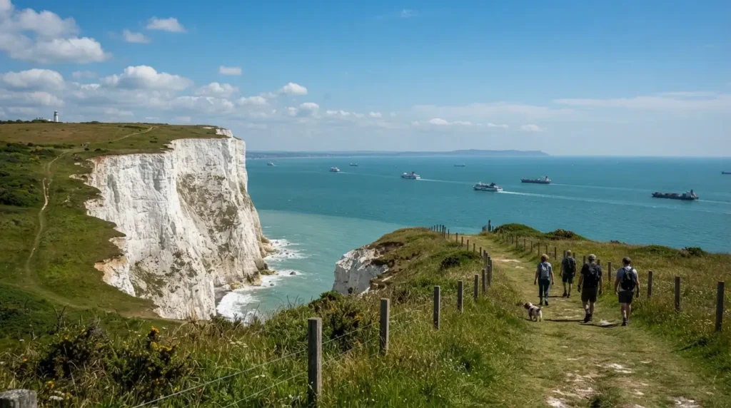 White Cliffs of Dover clifftop walk, a free thing to do in Kent