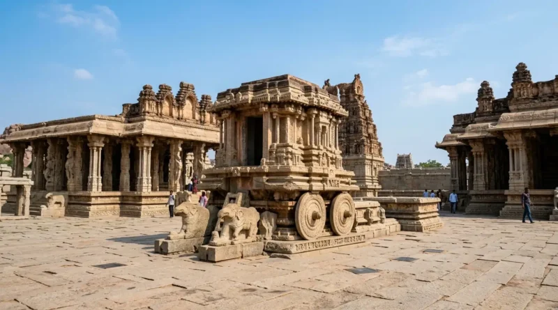 Stone Chariot at Vittala Temple, one of the best places to visit in Hampi