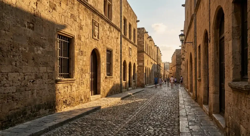 Rhodes must see Street of the Knights Old Town medieval architecture