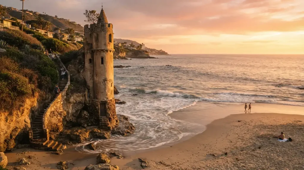 the Pirate Tower at Victoria Beach