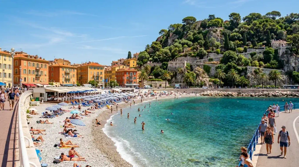 Castel Plage Nice public beach