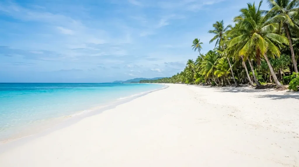 White Beach sand and turquoise water, a top Boracay thing to do