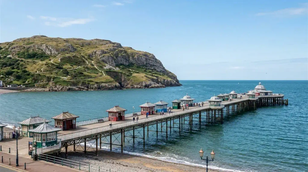Llandudno pier and Great Orme headland