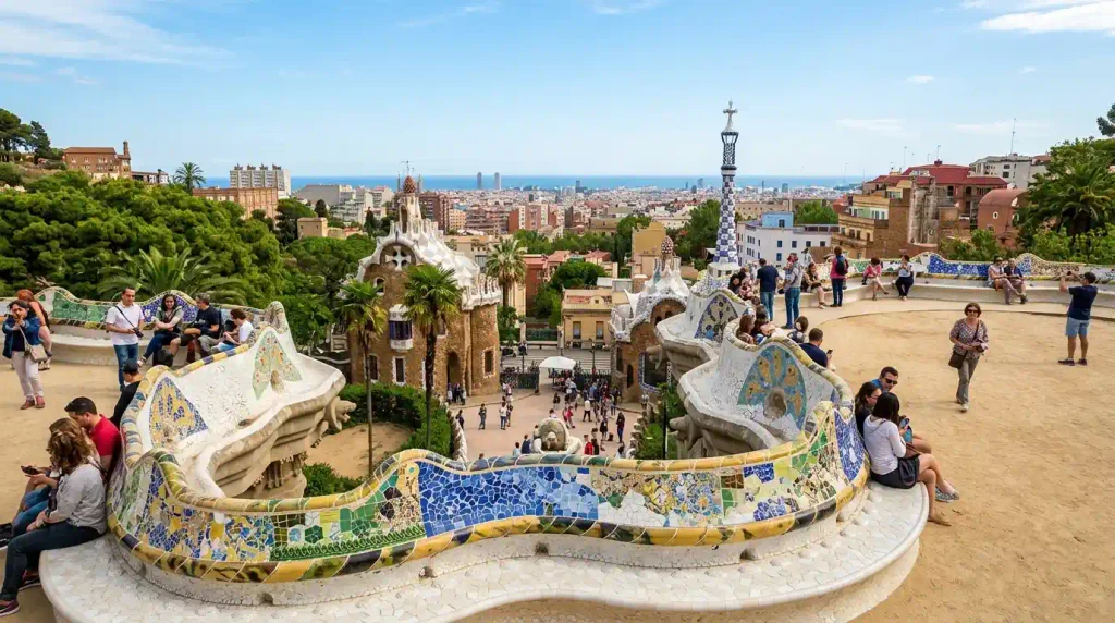 Park Güell mosaics included on most tour of Barcelona itineraries