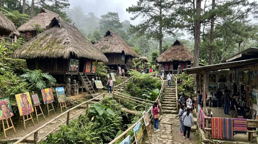 Cordillera cultural village at Tam-awan in Baguio