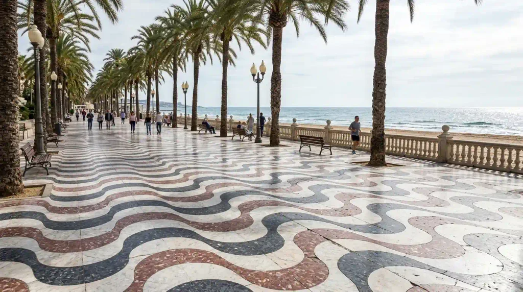 Explanada de España promenade in Alicante