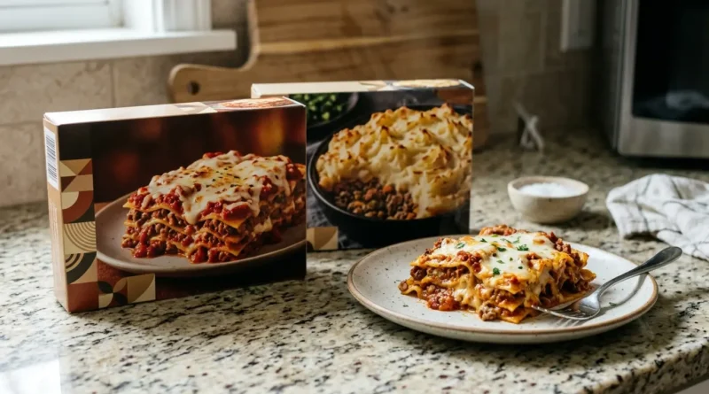 Gordon Ramsay By Chef Ramsay frozen food packages on a counter