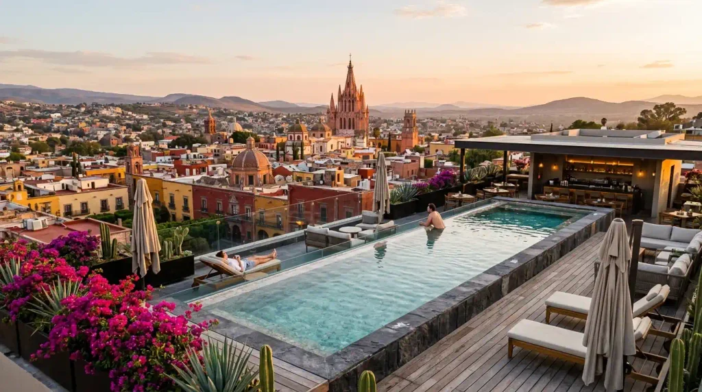 Rooftop pool San Miguel hotel