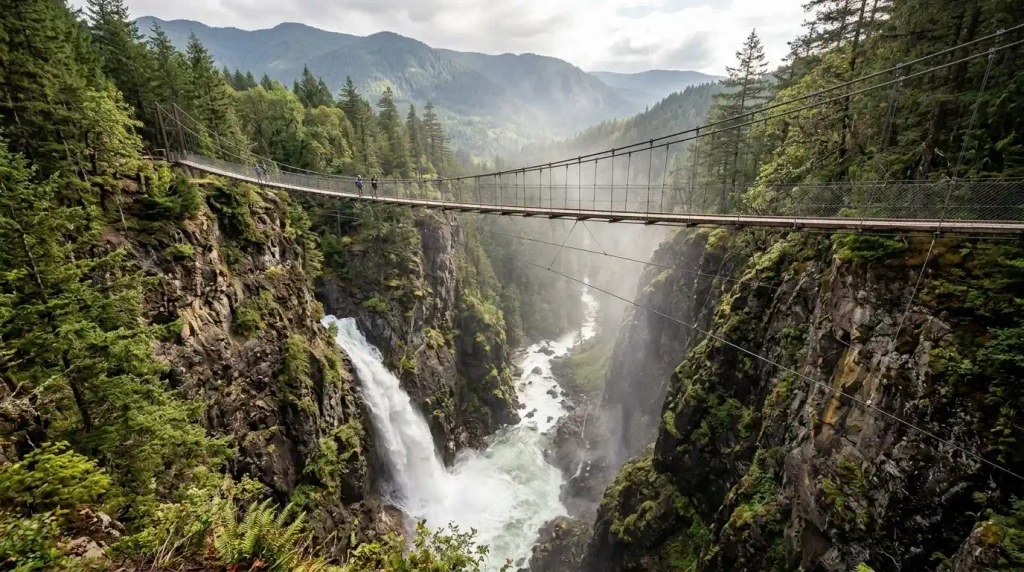 Lynn Canyon suspension bridge near Vancouver
