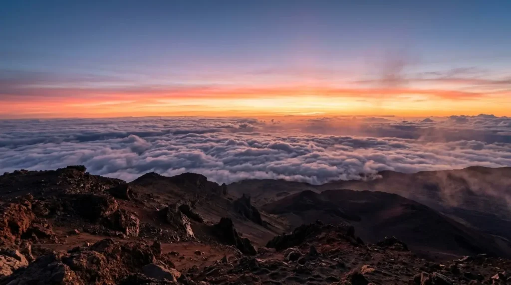 Haleakalā sunrise as a top maui hawaii attractions viewpoint