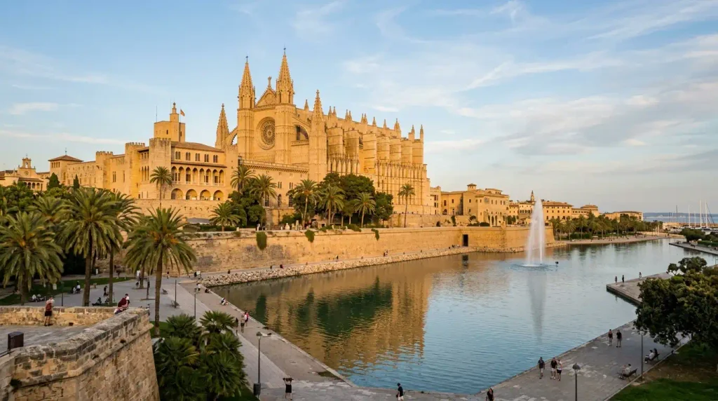 La Seu Cathedral Palma bay view
