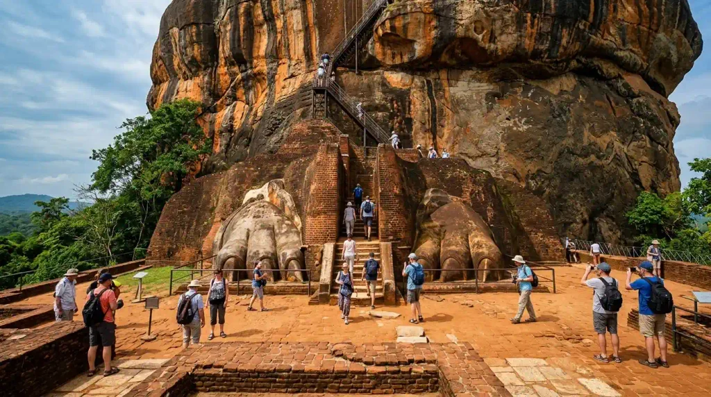 Sigiriya Lion Rock fortress in Sri Lanka