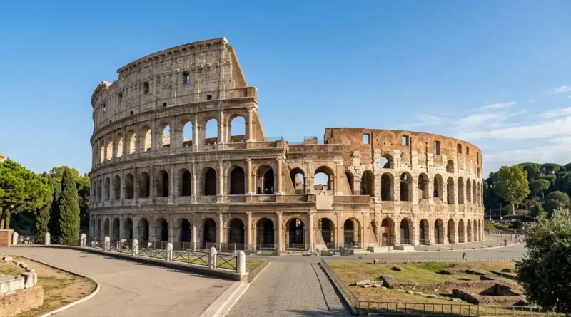 Rome Italy tour highlight at the Colosseum exterior