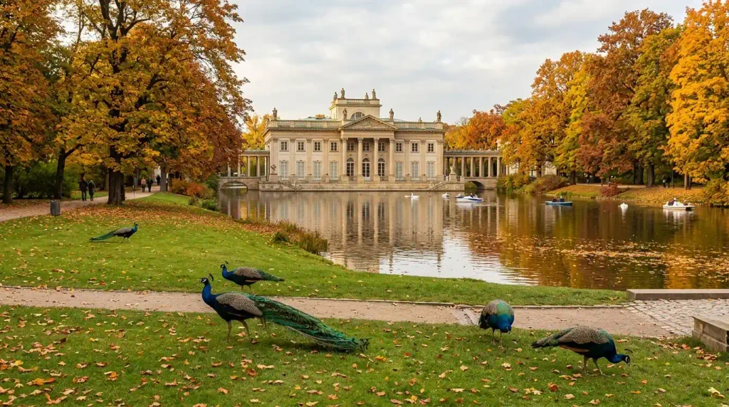 Palace on the Water in Lazienki Park, Warsaw.