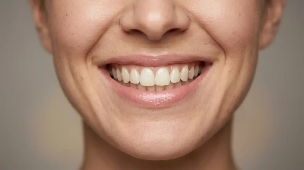 Celebrity dental implants before and after showing a natural even smile